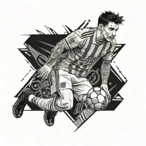 Mechanical Messi Playing Football