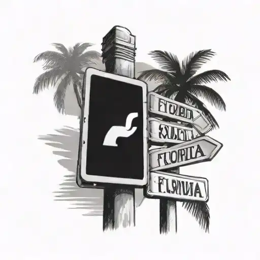 Street Sign With Florida