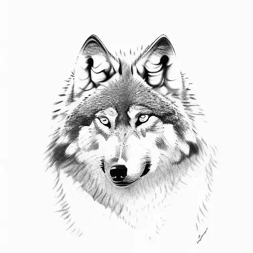 Wolf With Ragdoll For Play