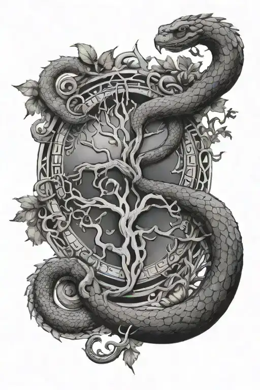 Chakra Roman Numerals Jan 30 2025 46 Snake Tree Wisdom Universe Aquarius