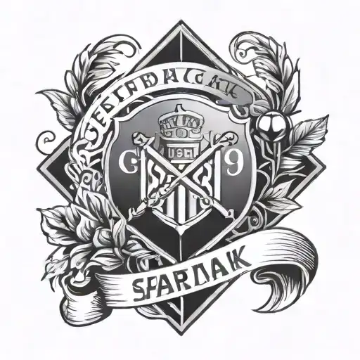 Football Club Spartak Moscow Rhombus And Wreath