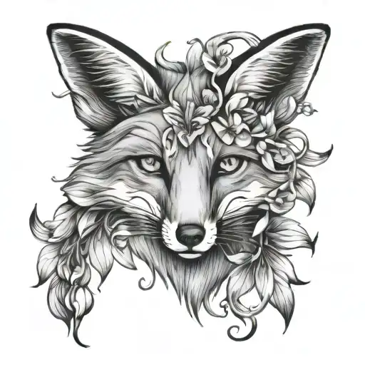 Fox And Lily Flowers