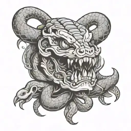 Snake Roll Being Brain Human