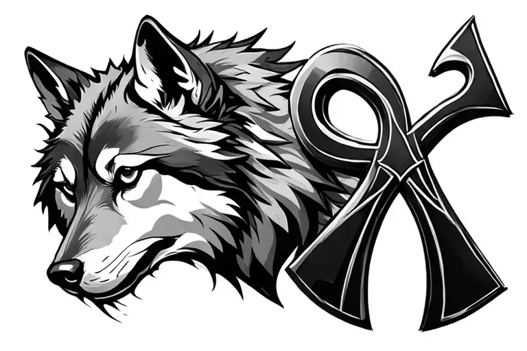 Wolf And Ankh