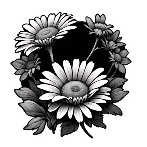 Hyder Written In Urdu Hidden In Daisy Flowers