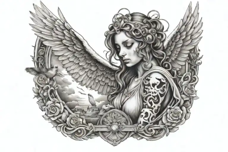 Odyssey Through The Realm Of Consciousness Clouds Angel Heaven Birds Eyes