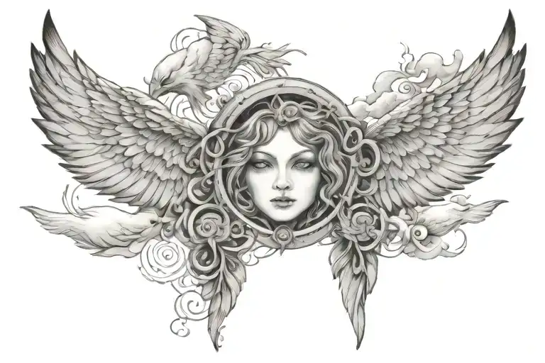 Odyssey Through The Realm Of Consciousness Clouds Angel Heaven Birds Eyes