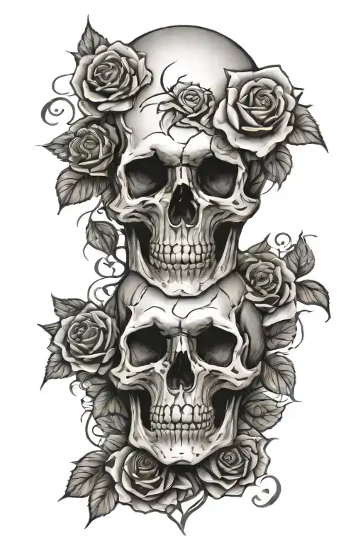 Skull And Roses