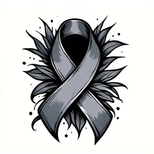 Cancer Ribbon Wrapped