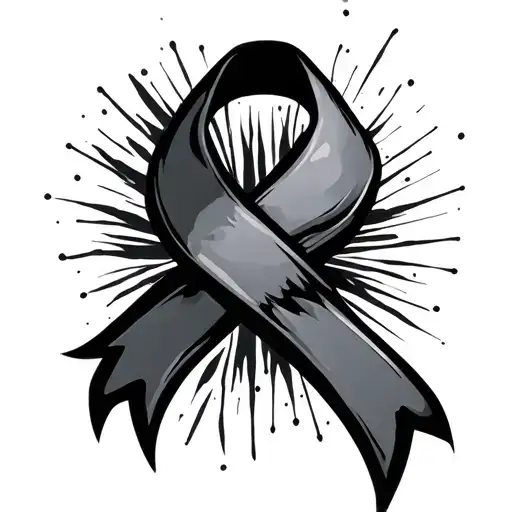 Cancer Ribbon Wrapped