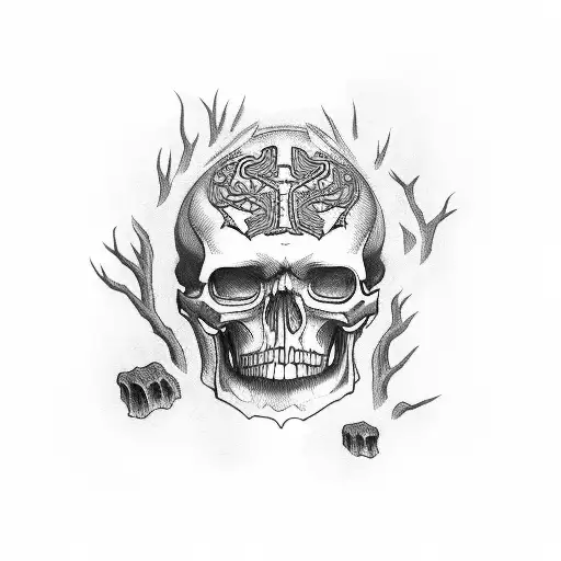 Redwood Forest Skulll