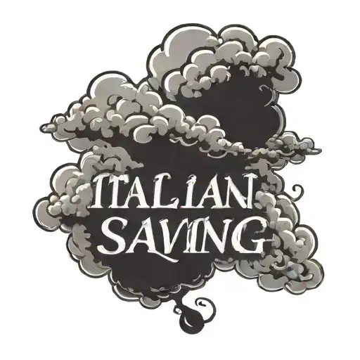 Italian Saying With Clouds
