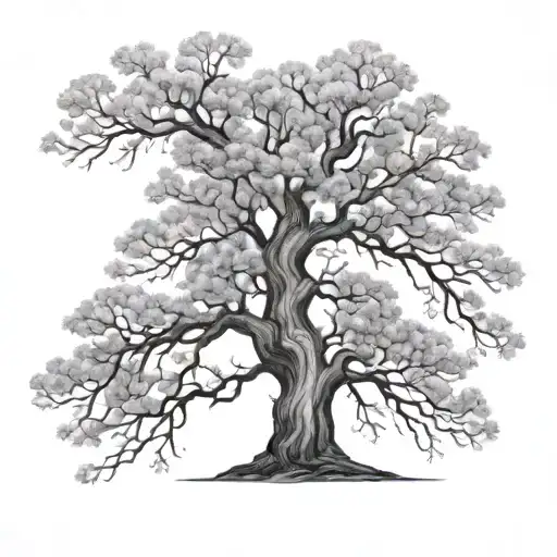 Elm Tree Without Leaves