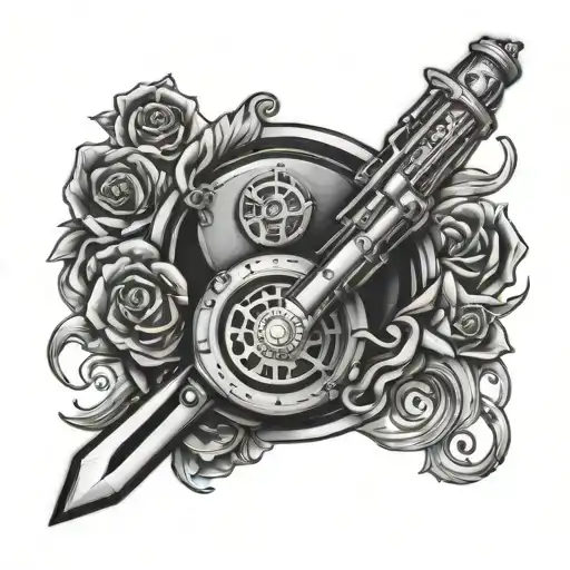 Gangster Arm Tattoo Design
