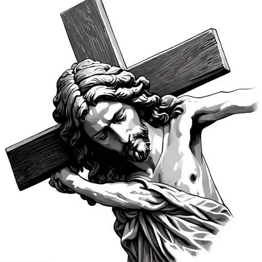 Jesus In A Cross