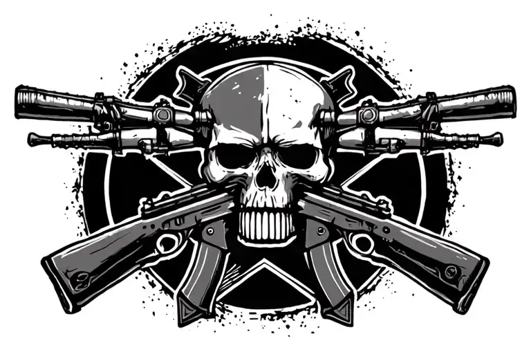 Star With Cross Rifles