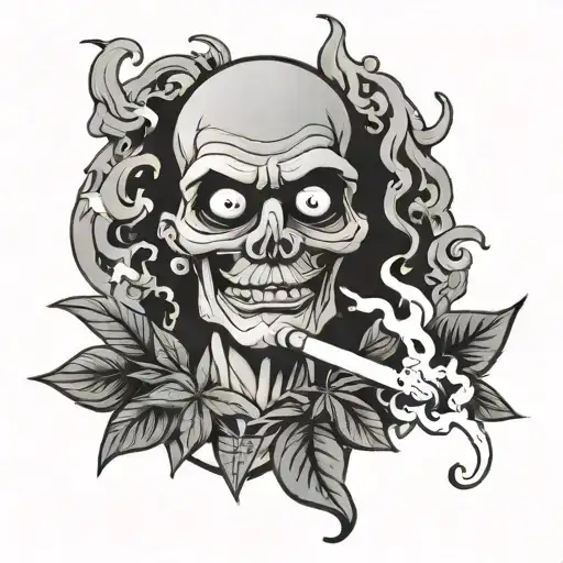 Smoking Weed Cartoon