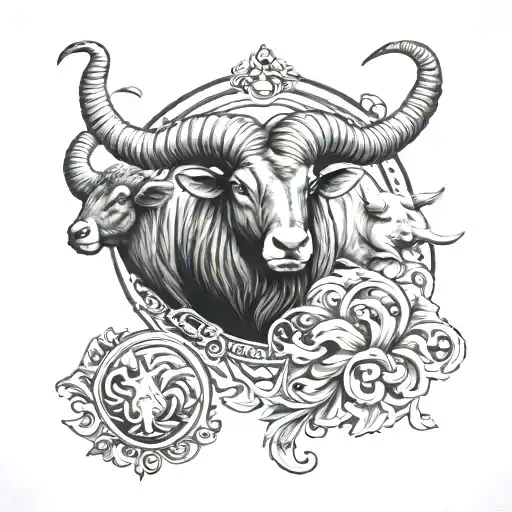 Aries And Taurus Tattoos For Men Mean Looking