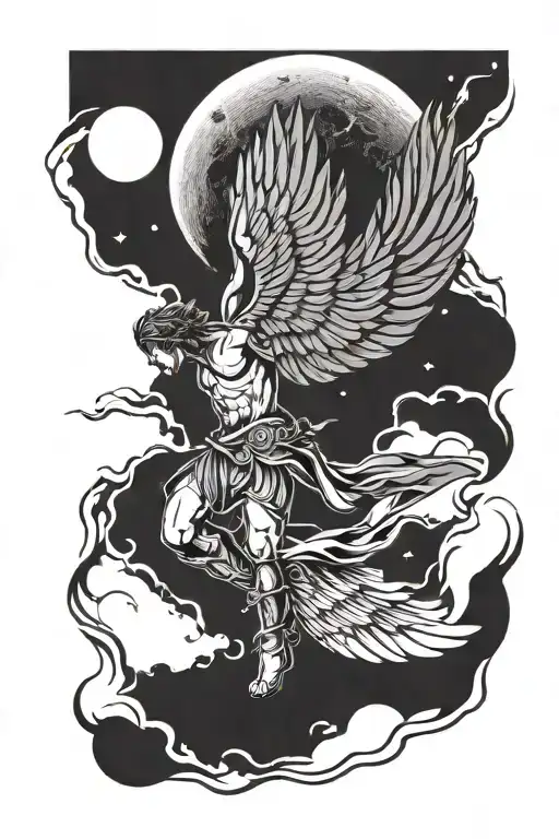 Icarus Flying Towards The Sun