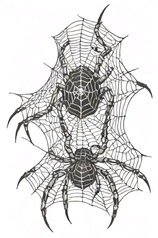Shoulder Tattoo Of A Spider Web