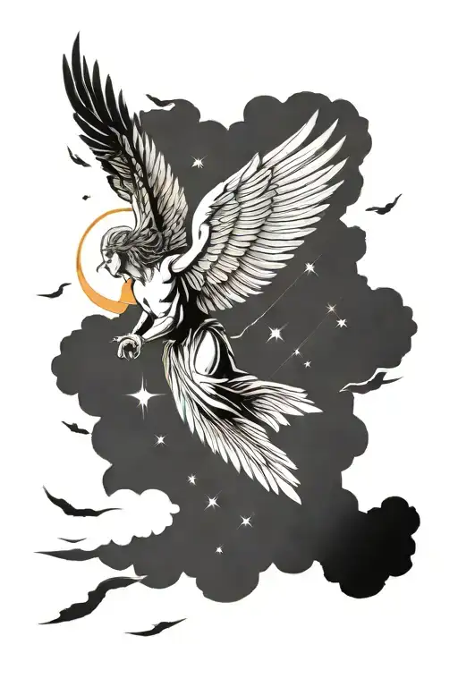 Icarus Flying Towards The Sun