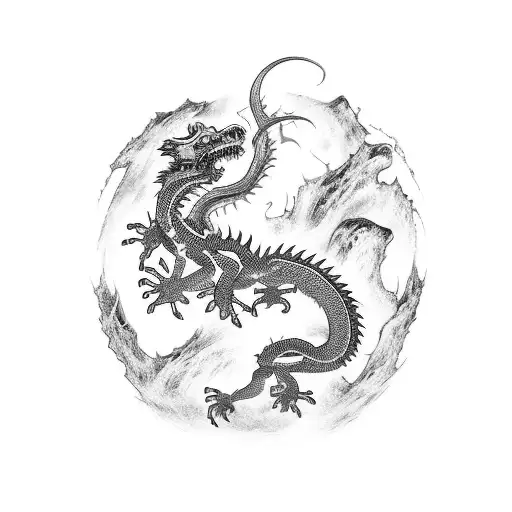 Chinese Earth Dragon Back