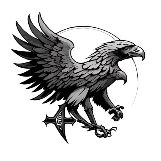 Chi Rho Px Symbol An Roman Eagle