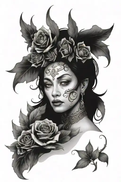 Mystical Tattoo Of The Mother