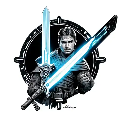 Cloud Buster Sword As Luke In Star Wars With Tron And Stargate