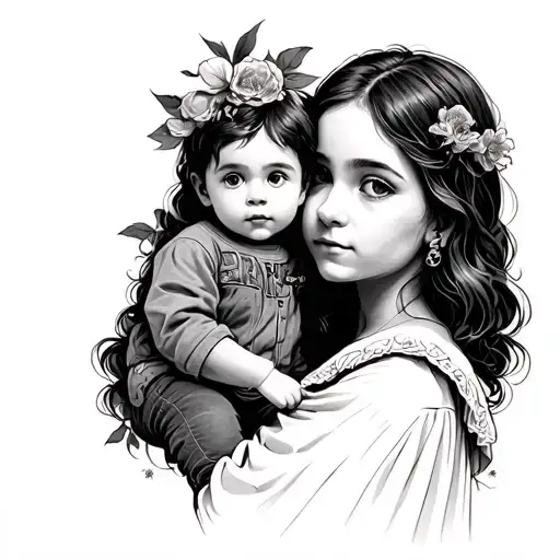 Rip Sister Carrying Little Brother