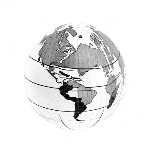 Globe Focused On Europe With Cross Behind And Above The Globe