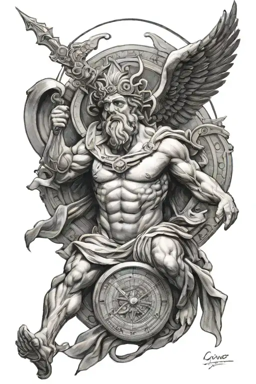 Greek God Chronos Realism