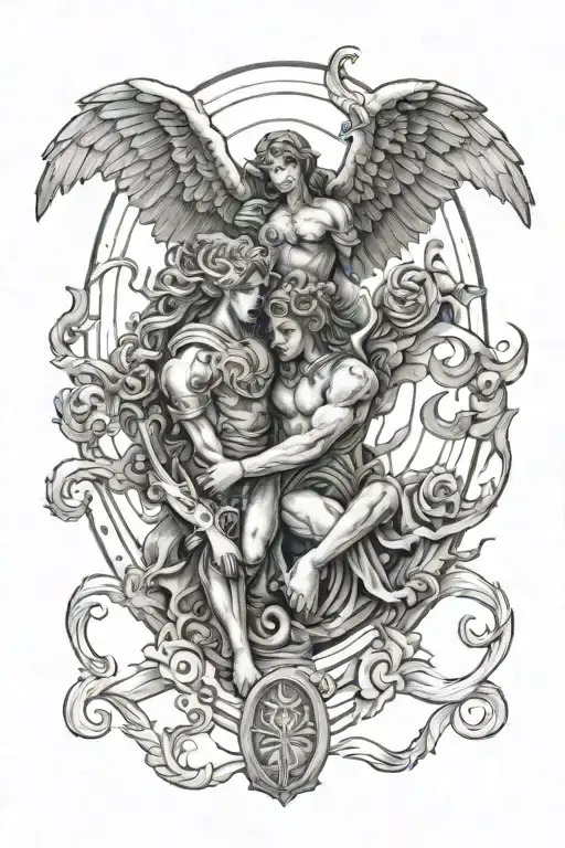 Gemini Zodiac Guardian Angel Megalith