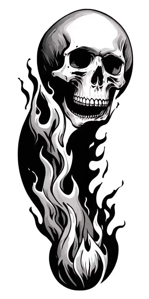 Skull And Fire