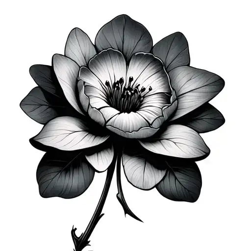 Kazen In Flower Stem Of Clover Leaf