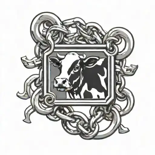 Chain With Cow Tags