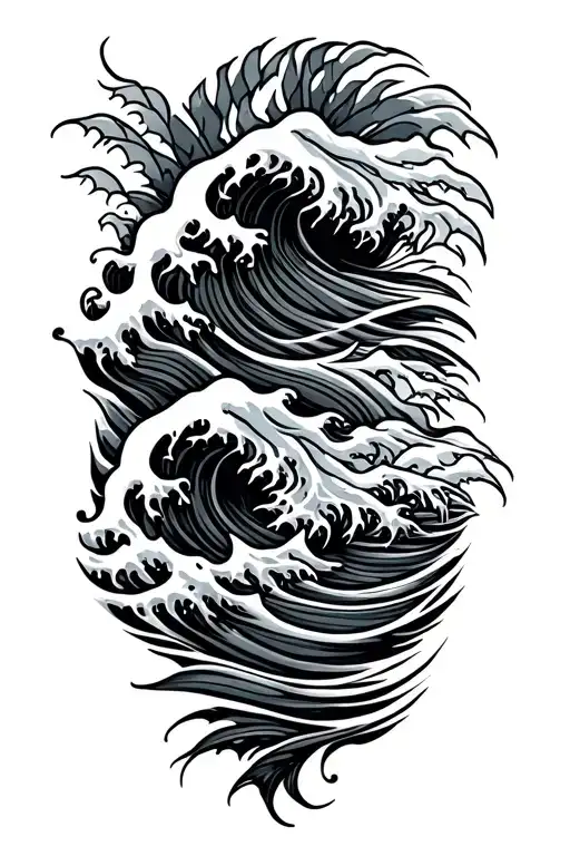 Waves With Beach And Makau Hook