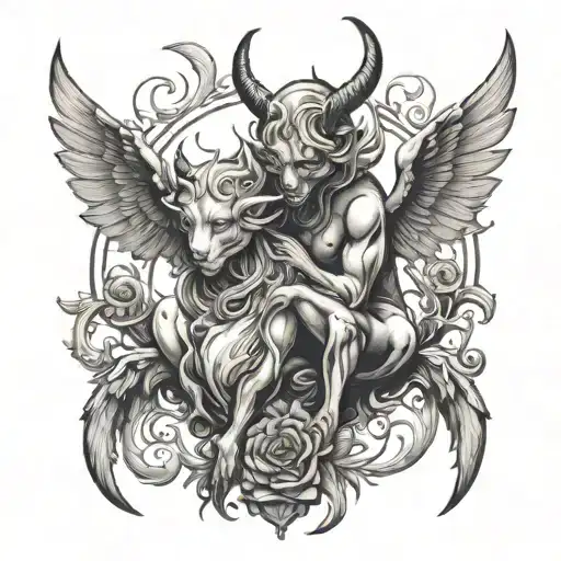 Devil & Angel Animal Knee