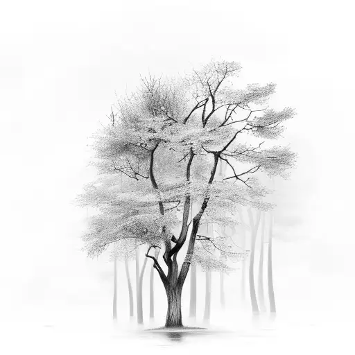 Full Moon Forest River