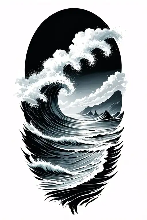 Beach And Ocean Waves