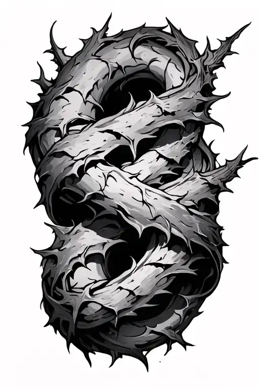 Thorns Wrapping Around Arm