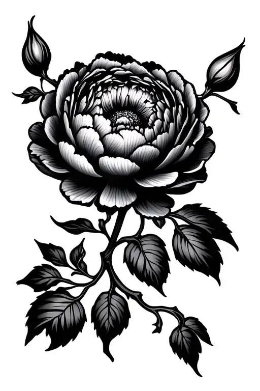 Peony Vine Thin Long