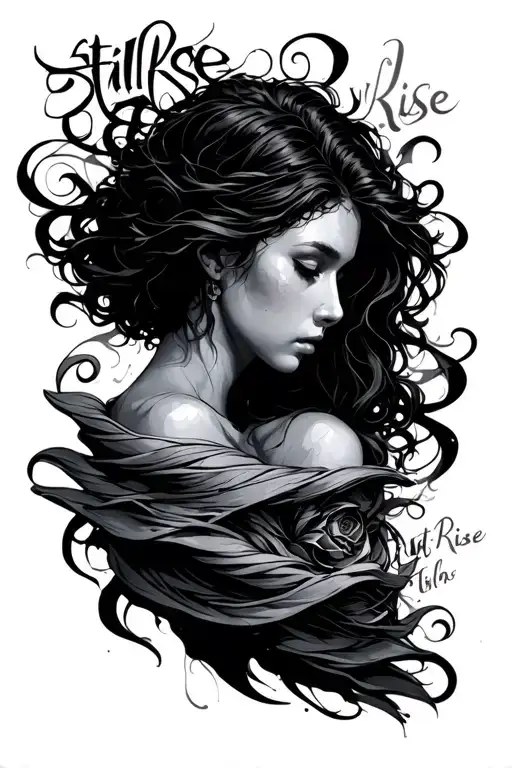 Still I Rise With A Line Going Through It