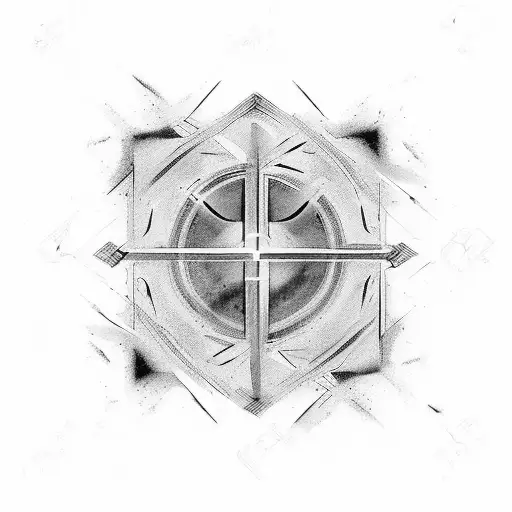 An Abstract Representation Of The Number 81 Using Black And Grey Shading Techniques