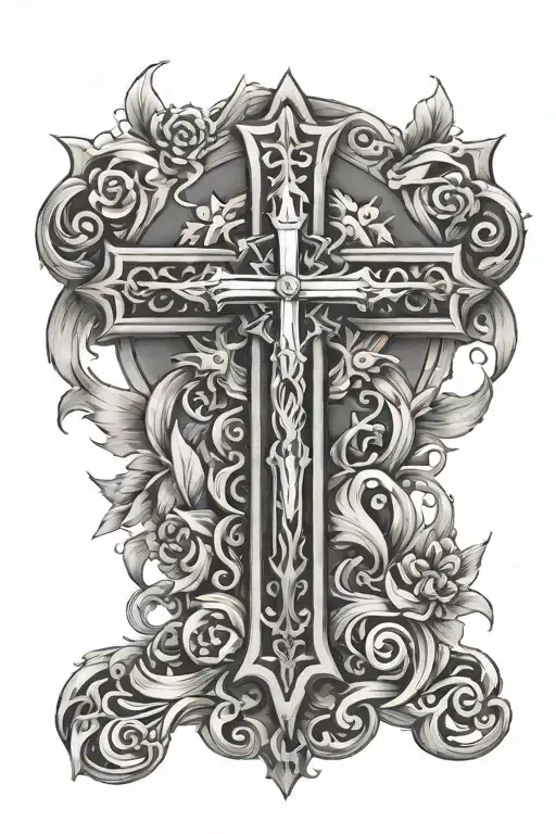 Catholic Cross W The Holy Spirit