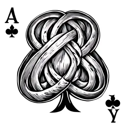 Ace Of Spades Symbol Intertwined