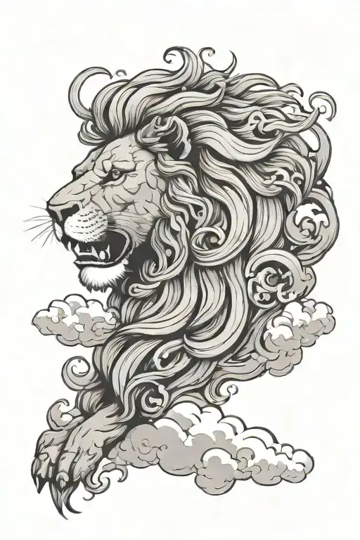 Lion And Cloud Shaped Like
