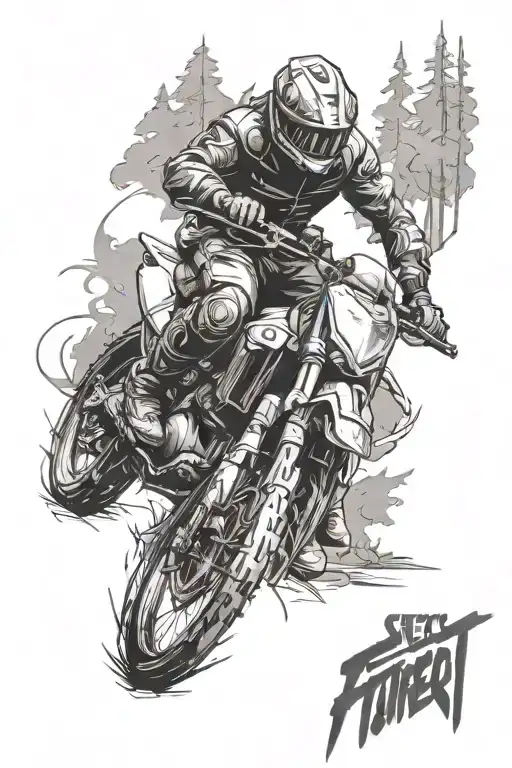 Sketch Forest Adv Motorcycle Riding