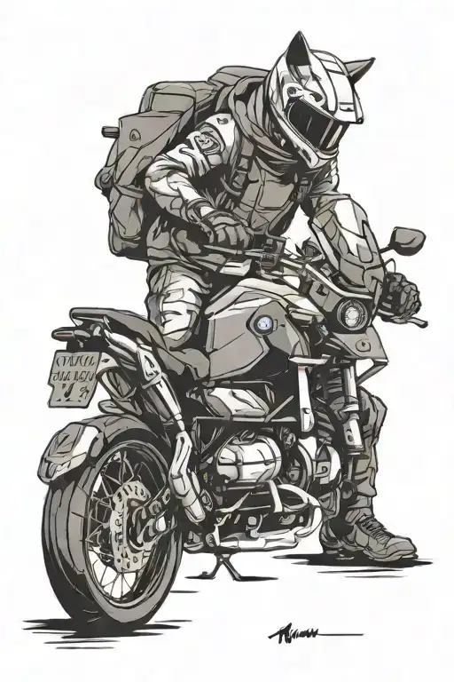 Bmw Adv Motorcycle Riding Hood And The Woolf