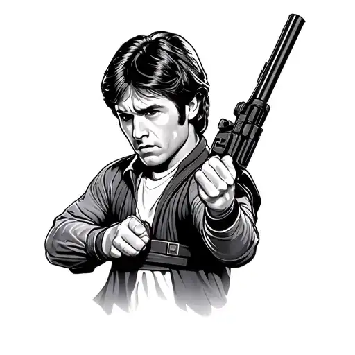 Han Solo Cute Cartoon Character
